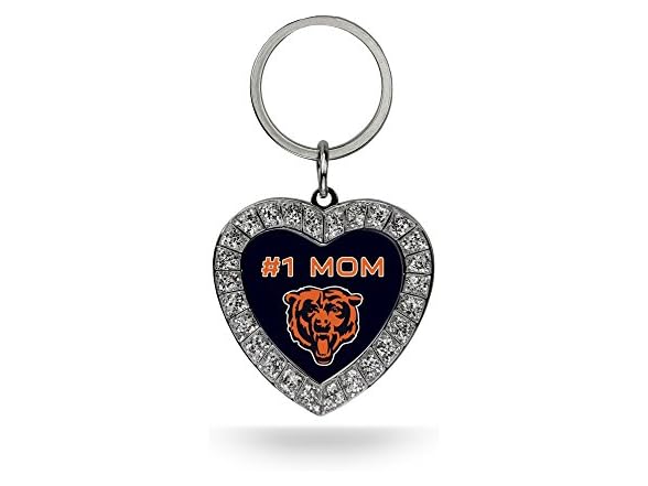 Chicago Bears Bling MOM Heart Key Chain