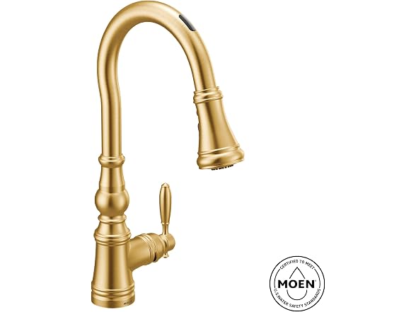 Moen Weymouth Chrome Smart Faucet Touchless Pull-Down
