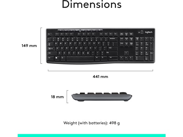 Logitech MK270 Wireless Keyboard And Mouse Combo