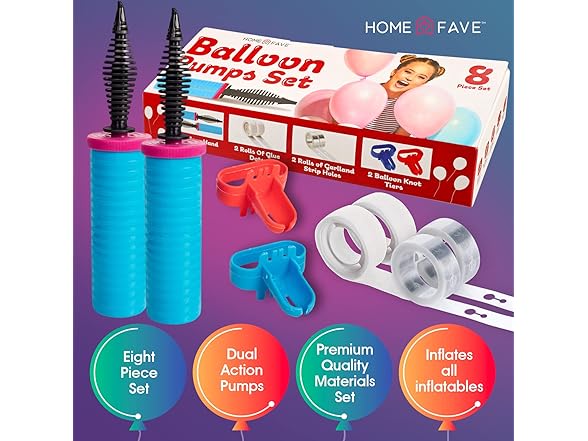 Set of 8 Balloon Pump Arch Kit
