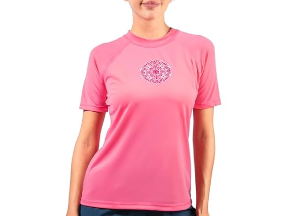 Kanu Surf Women's Pink Rashguard (L)