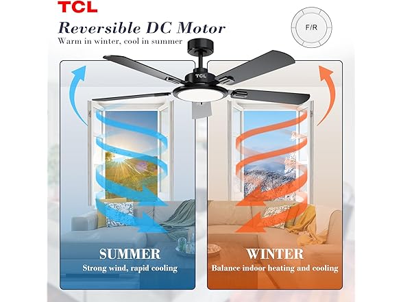 52 Ceiling Fan w/ Light & Remote