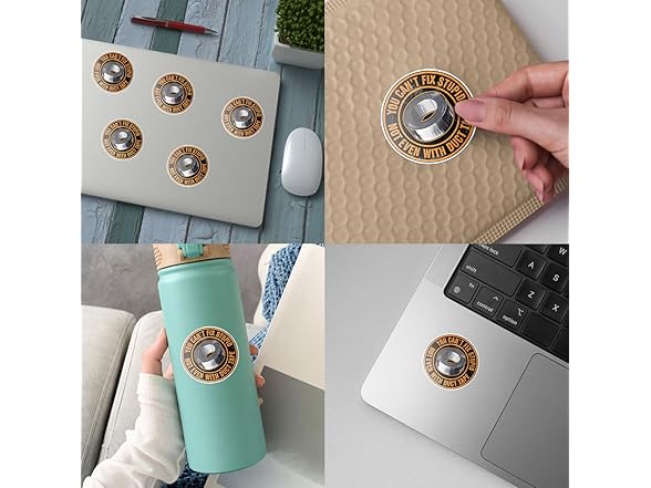 3pc Can't Fix Stupid Duct Tape Sticker