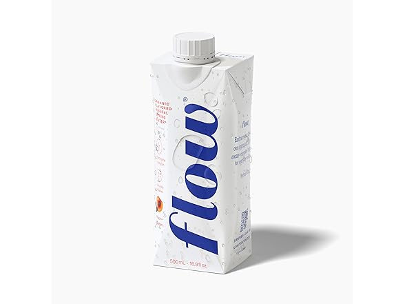 12PK Flow Alkaline Spring Water - Peach and Blueberry