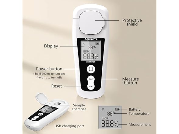 AquilaPro Digital Brix Refractometer