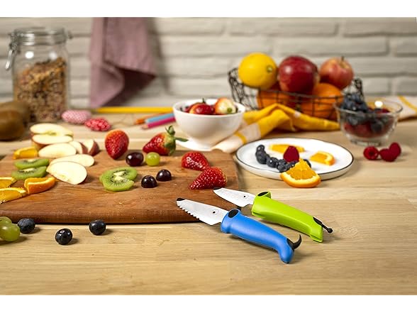 Kuhn Rikon Kinderkitchen® Kids Chef Knife Set With Scissors, 3 Pieces