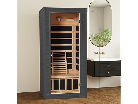 Real Relax BC2170625090015 Portable Steam Sauna Sliver Gr