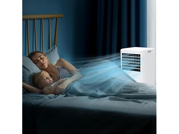 DrawVibe 8,000 BTUs 3-In-1 Portable Air Conditioner