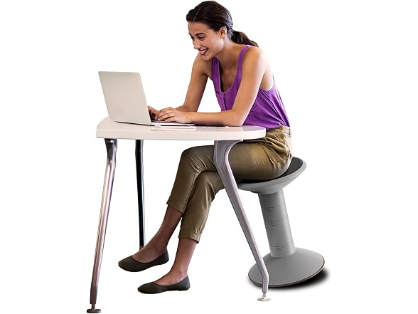 Storex Active Tilt Stool, Gray