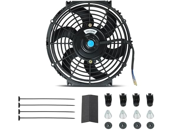 BETTERCLOUD Universal 10 inch Black Slim Fan Kit