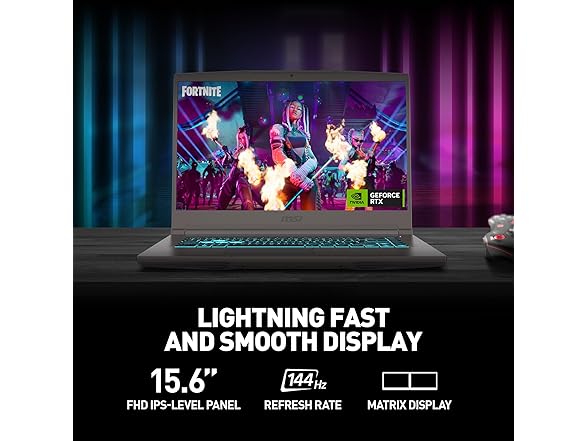 MSI Thin A15 15.6” 144Hz FHD Gaming Laptop