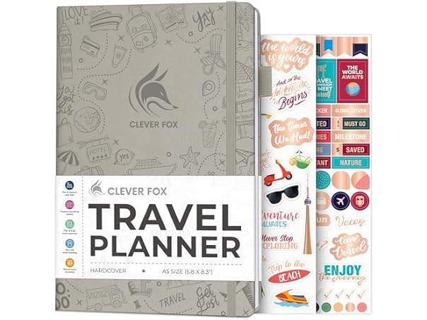 $10.99, Was $24.99, 56% Off! Travel Journal & Trip Organizer dealfomo