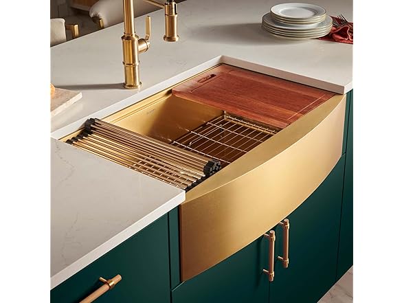 Ruvati 30-inch Matte Gold Workstation
