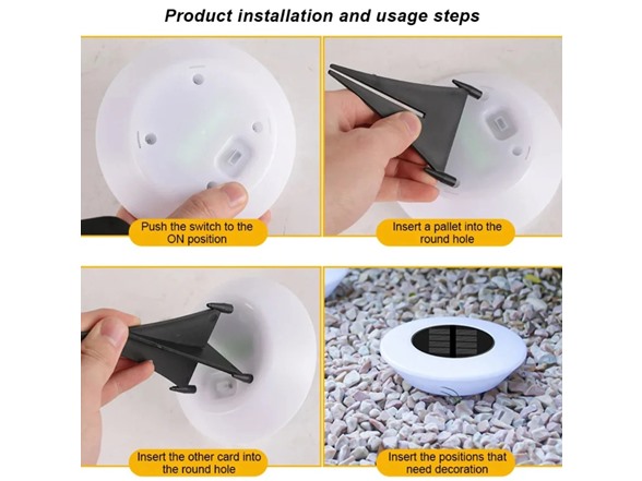 Hakol 8 Pack Solar Ground Lights