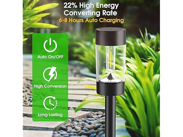 12 Pck Solar Landscape Lighting