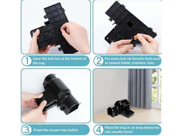 Hakol 2-Pack Heavy-Duty Rat & Chipmunk Traps