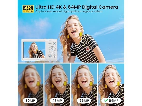 DIGIERA C2D 4K Digital Camera 64MP Zoom