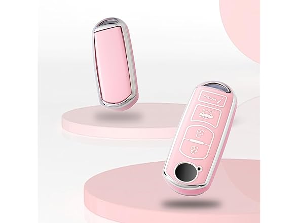 Key Fob Cover Bling Mazda Pink 4btn