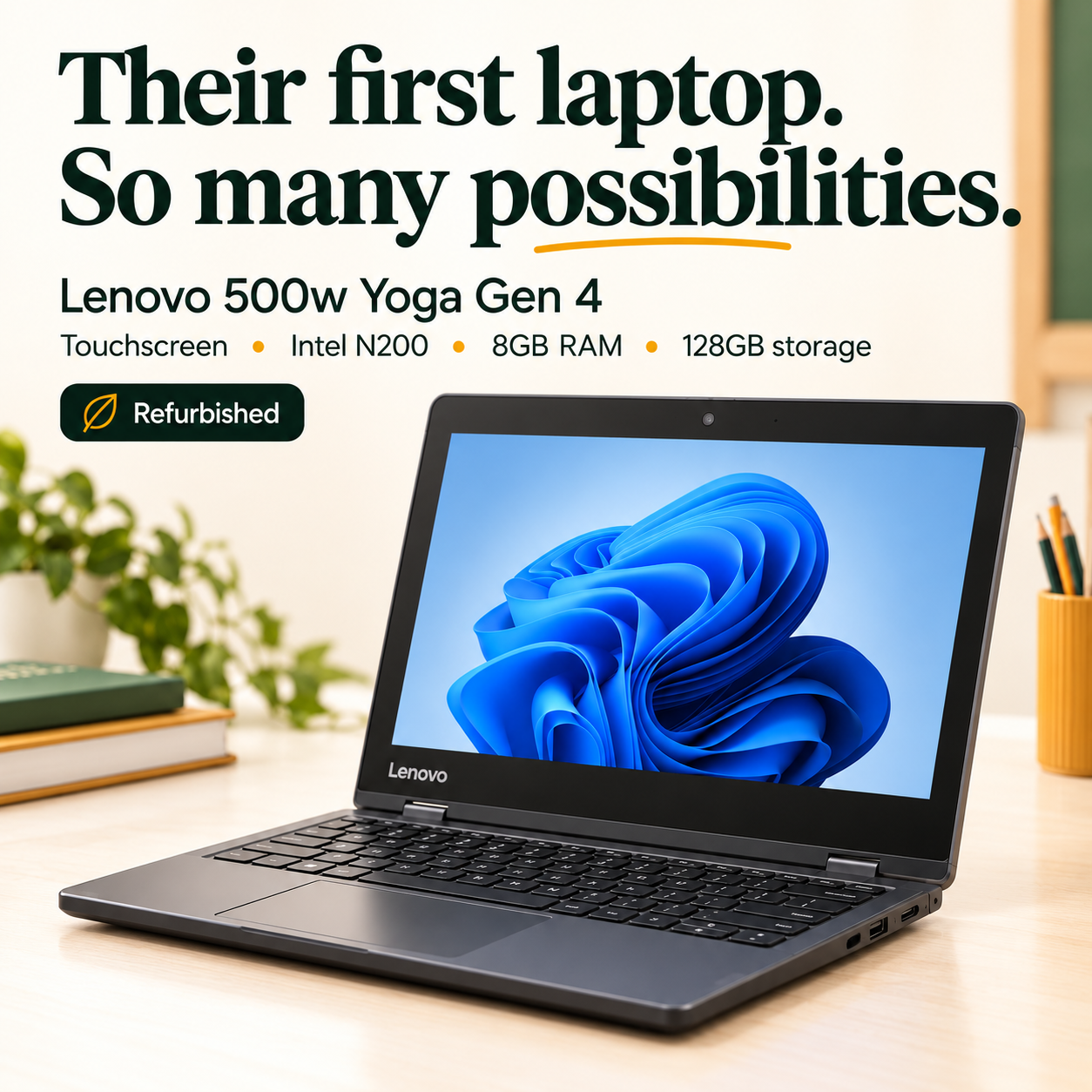 Lenovo 500w Yoga 12" FHD+ Touch Laptop for Kids - Gallery 9