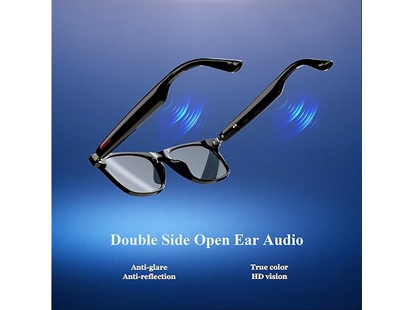 Blackview 5.3 Bluetooth Smart Sunglasses with Open Ear Speaker