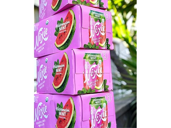 Nixie Sparkling Water, Watermelon Mint