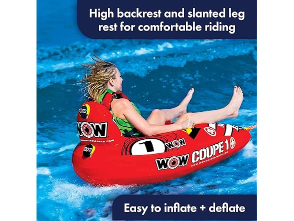 WOW Coupe Cockpit Towable Tube 1 Person