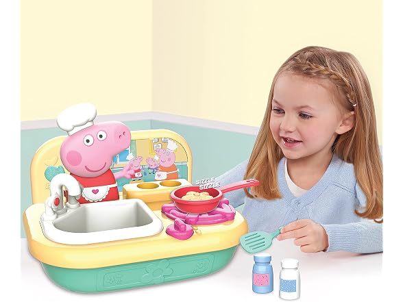 Peppa Pig Cooking Fun Tabletop Kitchen, Kids Toys for Ages 3 Up by Just Play