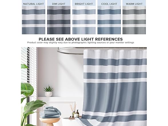 Madison Park Spa Waffle Weave Stall Shower Curtain