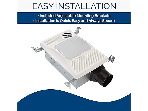 Broan 100HL Bathroom Fan, 100 CFM for 4" Ducts w/100W Max In (Open Box)