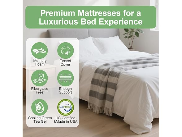 WEUP Full Size Memory Foam Mattress 10 Inch