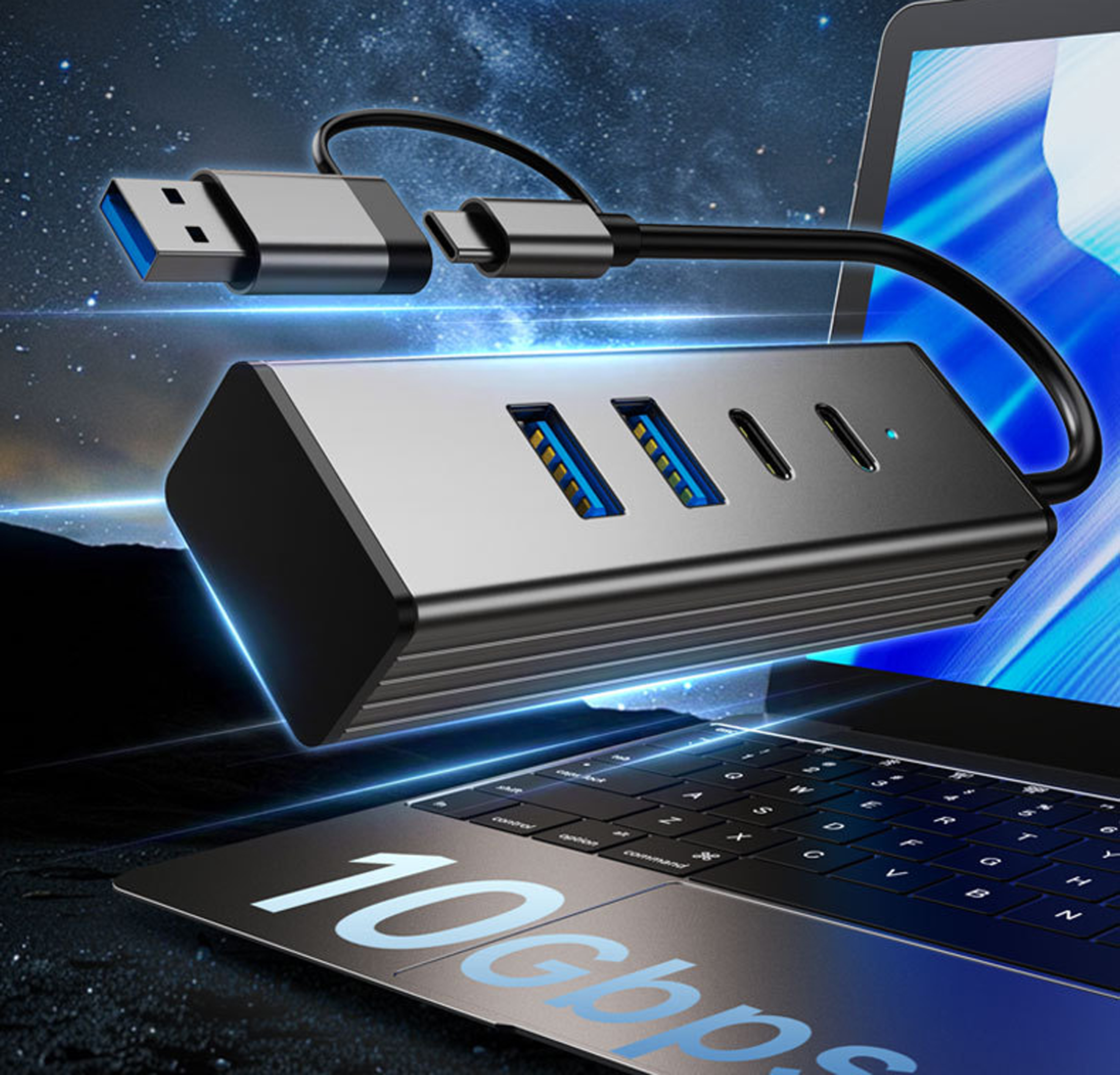 ETHOS 4-in-1 USB-C SuperSpeed+ Hub - Gallery 10