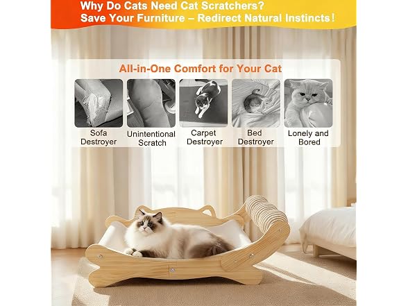 ERGTFVN Premium Scratcher Bed
