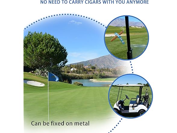 HOLEPU Golf Cart Cigar Holder