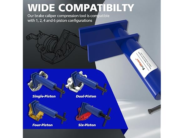 Multi Piston Brake Caliper Compression Tool