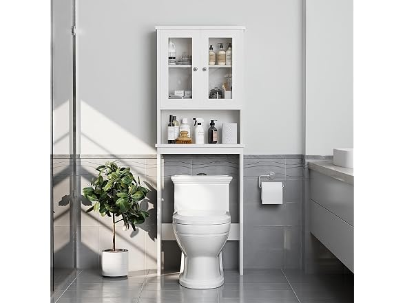 Over The Toilet Storage Cabinet White