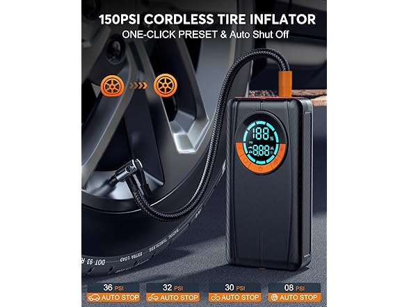 HIPOM Jump Starter with Air Compressor