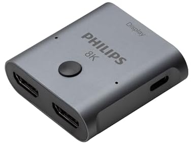 $12, Was $29.99, 59% Off! Philips 2-Device HDMI 2.1 Switch 8K dealfomo