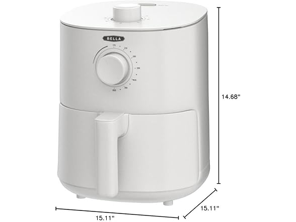 BELLA 3 Qt Manual Air Fryer Oven