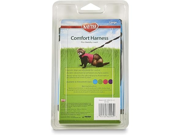 Kaytee Comfort Harness and Stretch Leash, Large