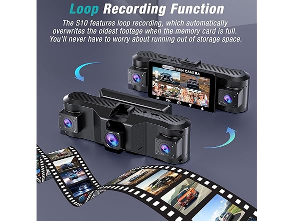 Tehclife 4 Channel 2.5K Dash Cam