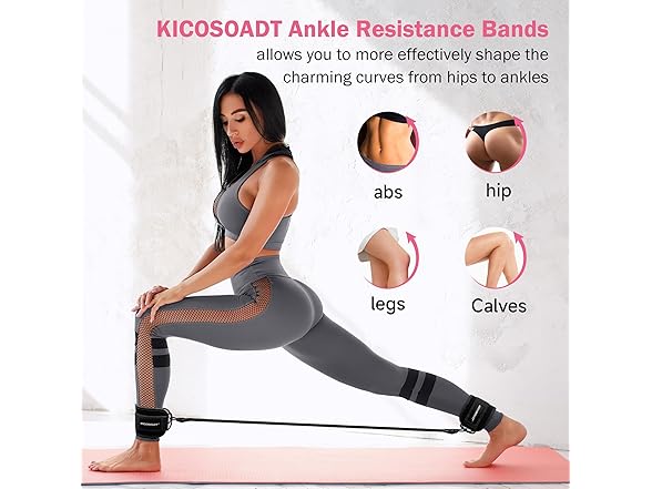 KICOSOADT Ankle Resistance Bands