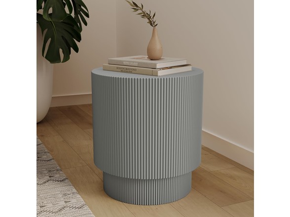 LeisureMod Eden Round Side Table