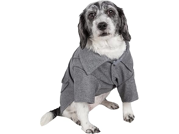 Pet Life ® Military Rivit Wool Dog Coat