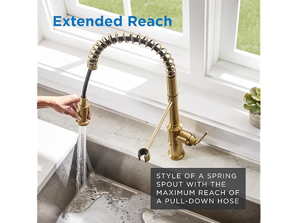 Gerber Kinzie Pre-Rinse Kitchen Faucet, Brushed Bronze