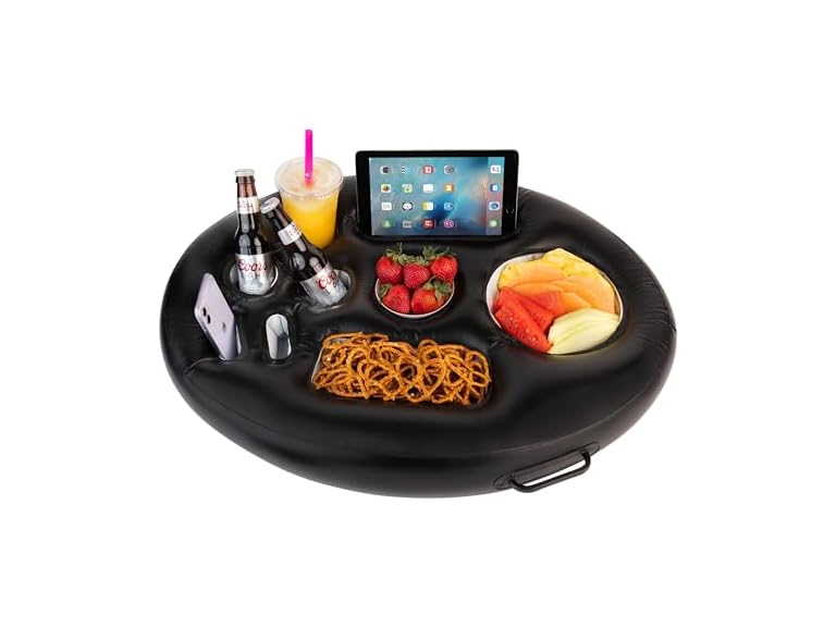Zone Tech PA0001-2 Inflatable Floating Drink Holder 2 Pack B