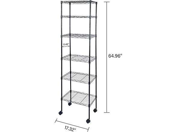 HealSmart Heavy Duty 6-Tier Storage Shelves