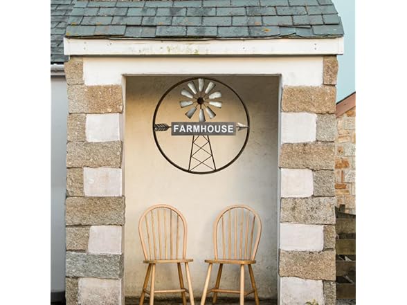 Rustic Farmhouse Windmill Wall Art