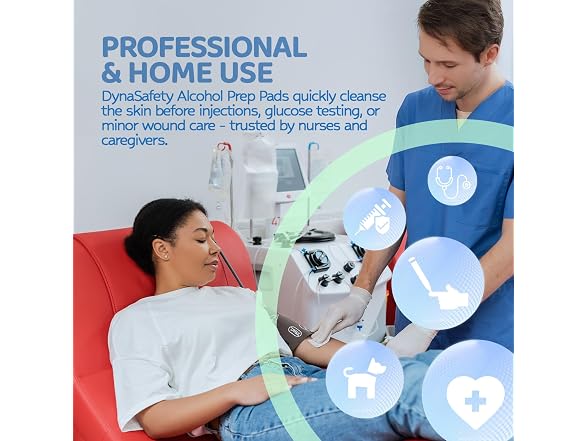 Dynarex Sterile Isopropyl Alcohol Prep Pads 2400ct