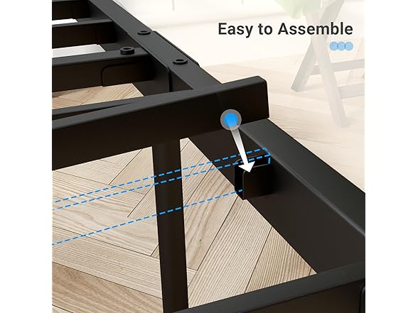 Avenco Metal Platform Queen Bed Frame