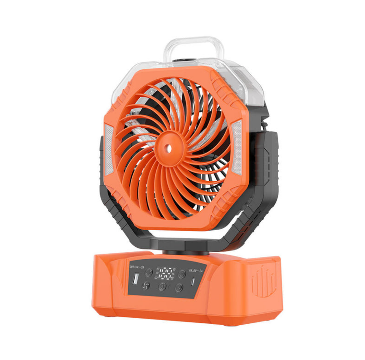 Rechargeable Camping Fan with Mist - Gallery 6